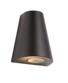 Arc Black Exterior Up & Down LED Wall Light - The Farthing