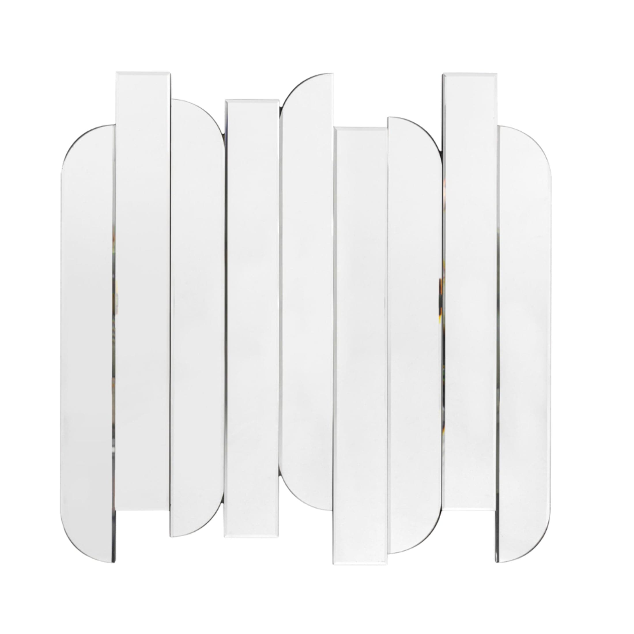 Art Deco Inspired Allure Abstract Panels Wall Mirror
