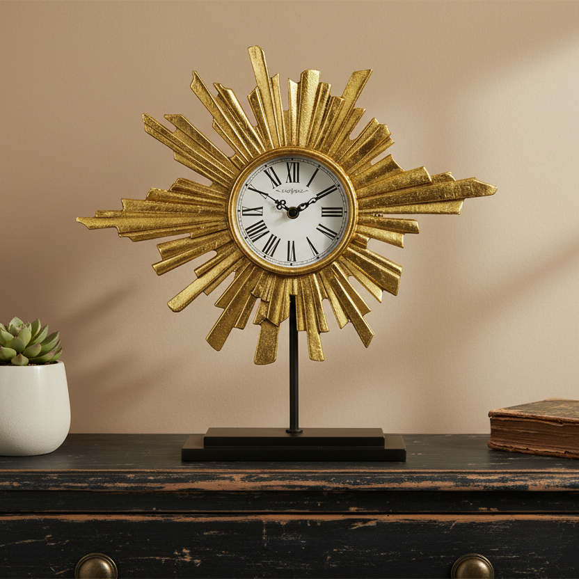 Art Deco Inspired Clock on Stand 32