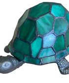 Art Nouveau Green Tiffany Tortoise Table Lamp