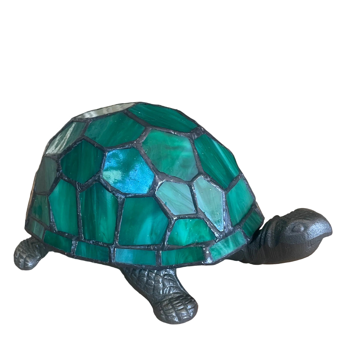 Art Nouveau Green Tiffany Tortoise Table Lamp