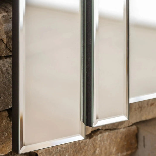 Art Deco Inspired Bevelled Panels Wall Mirror 2