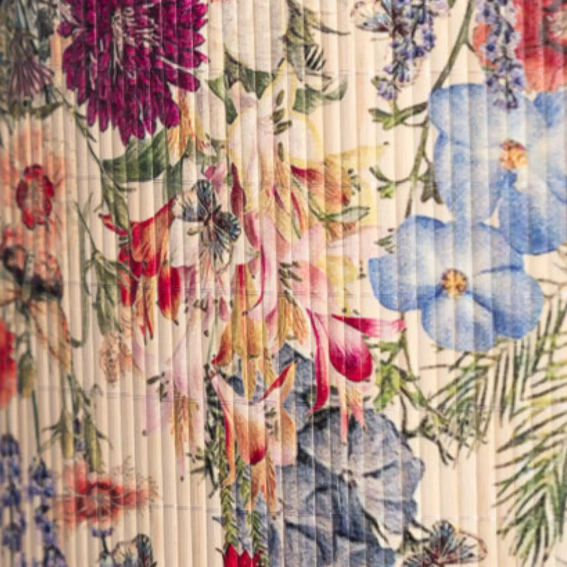 Bamboo Floral Print Lampshade 5