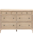 Beaded Edge Oak 7 Drawer Chest of Drawers 3