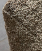 Beige Abstract Pattern Pouffe 1