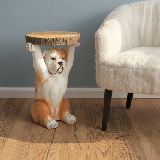 bulldog side table