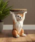BULLDOG HOLDING "TRUNK SLICE" SIDE TABLE