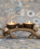 Birds On Branch Tea Light Holder