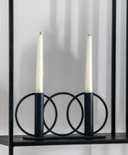 Black Circles Candlestick Holder 5