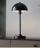 Black Domed Top Table Lamp - The Farthing