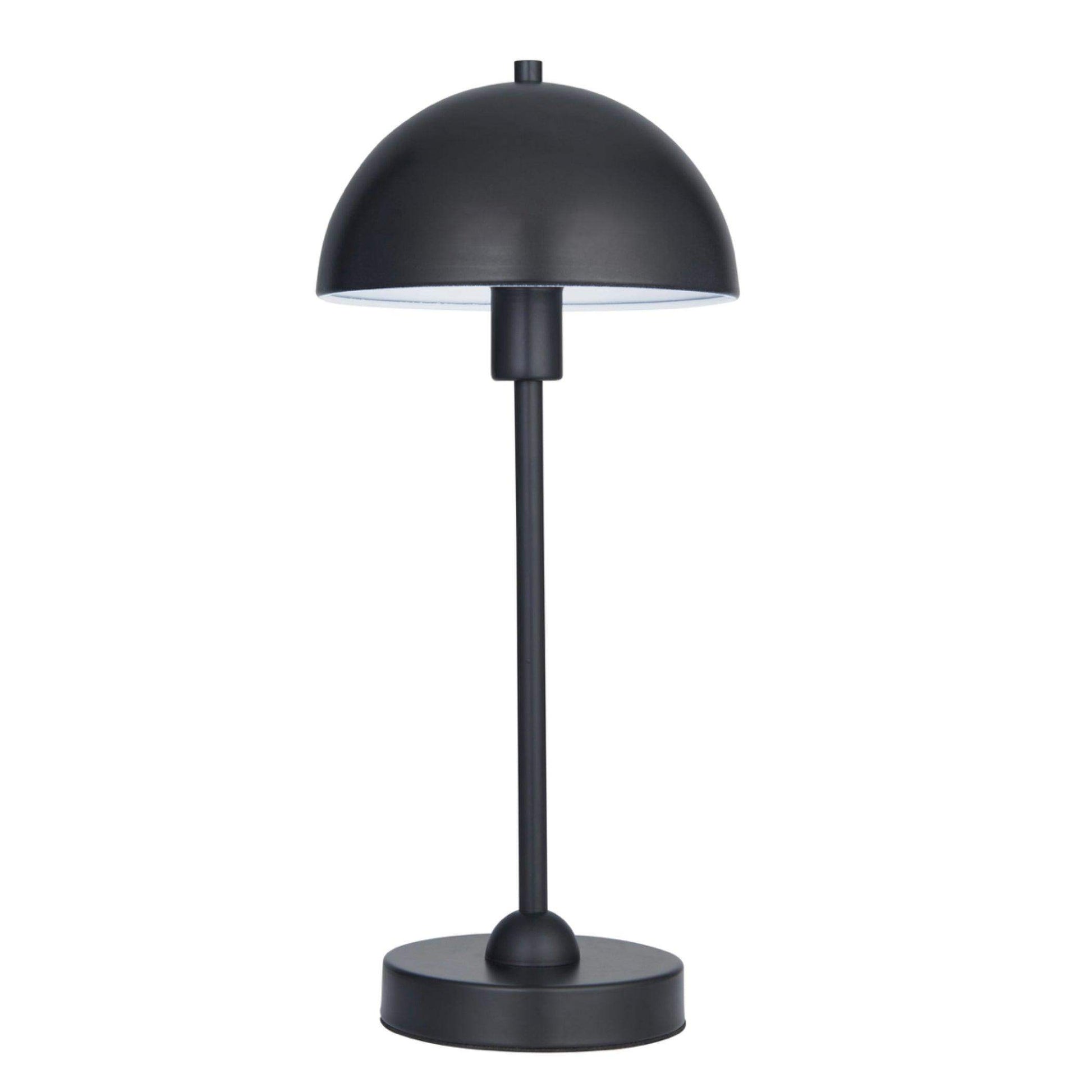 Black Domed Top Table Lamp - The Farthing