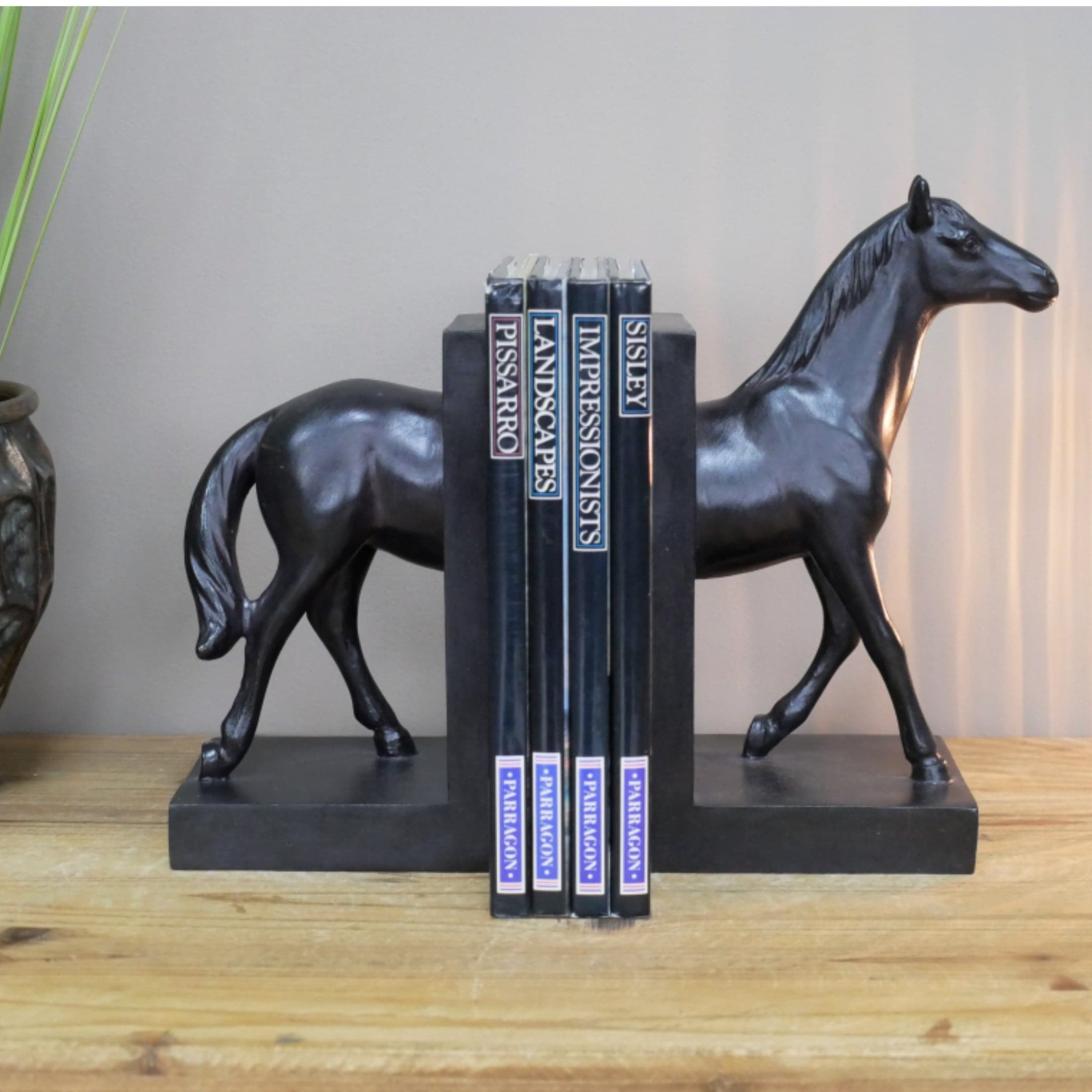 Black Horse Bookends 1