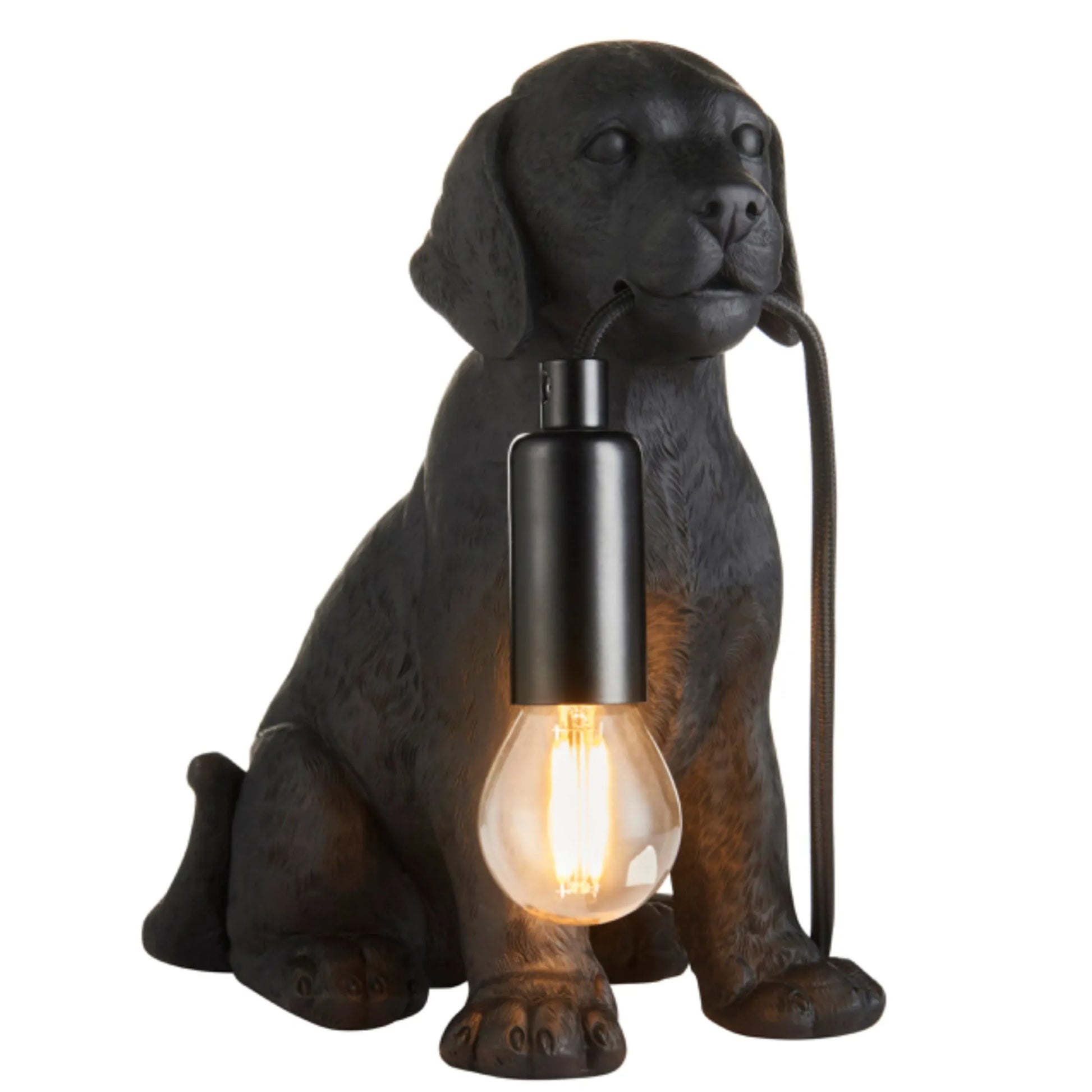 Black Labrador Puppy Table Lamp 5