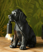 Black Labrador Puppy Table Lamp 1