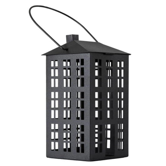 Black Metal House Lantern 1