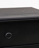 Black Nordic Single Wide Drawer Dressing Table