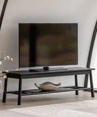 Black Oak Nordic Styled Media Unit farthing