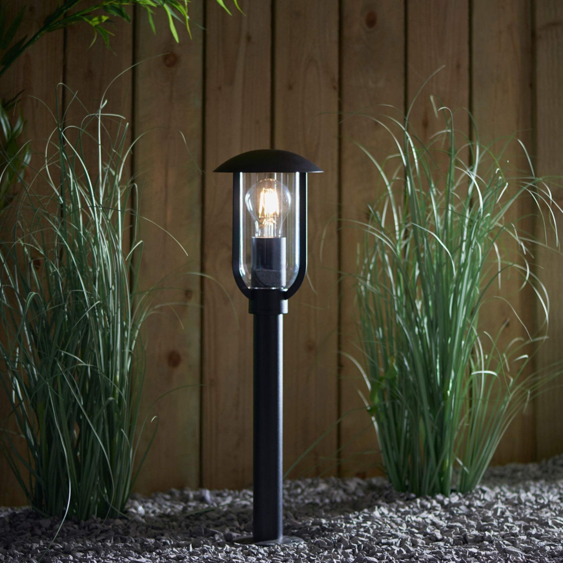 Black Outdoor Standing Post Light - The Farthing