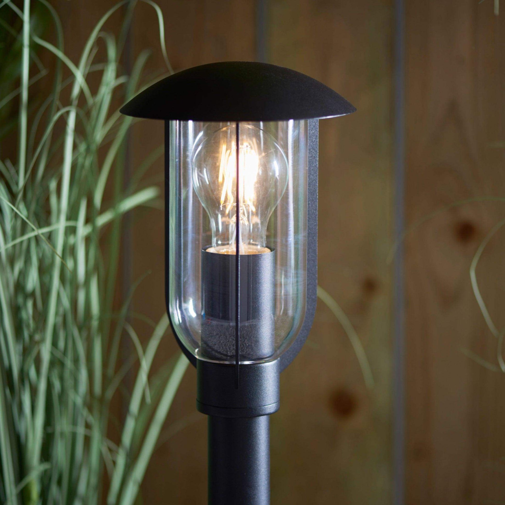 Black Outdoor Standing Post Light - The Farthing