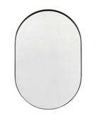 Black Oval Metal Wall Mirror - The Farthing