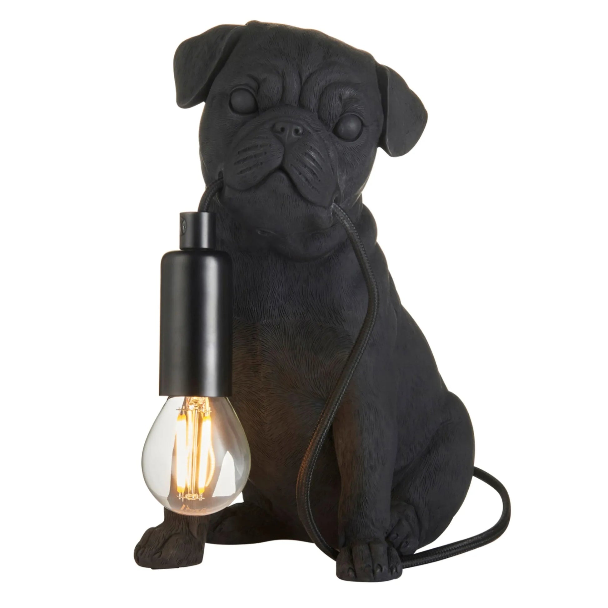 Black Pug Table Lamp 4