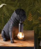 Black Pug Table Lamp 6