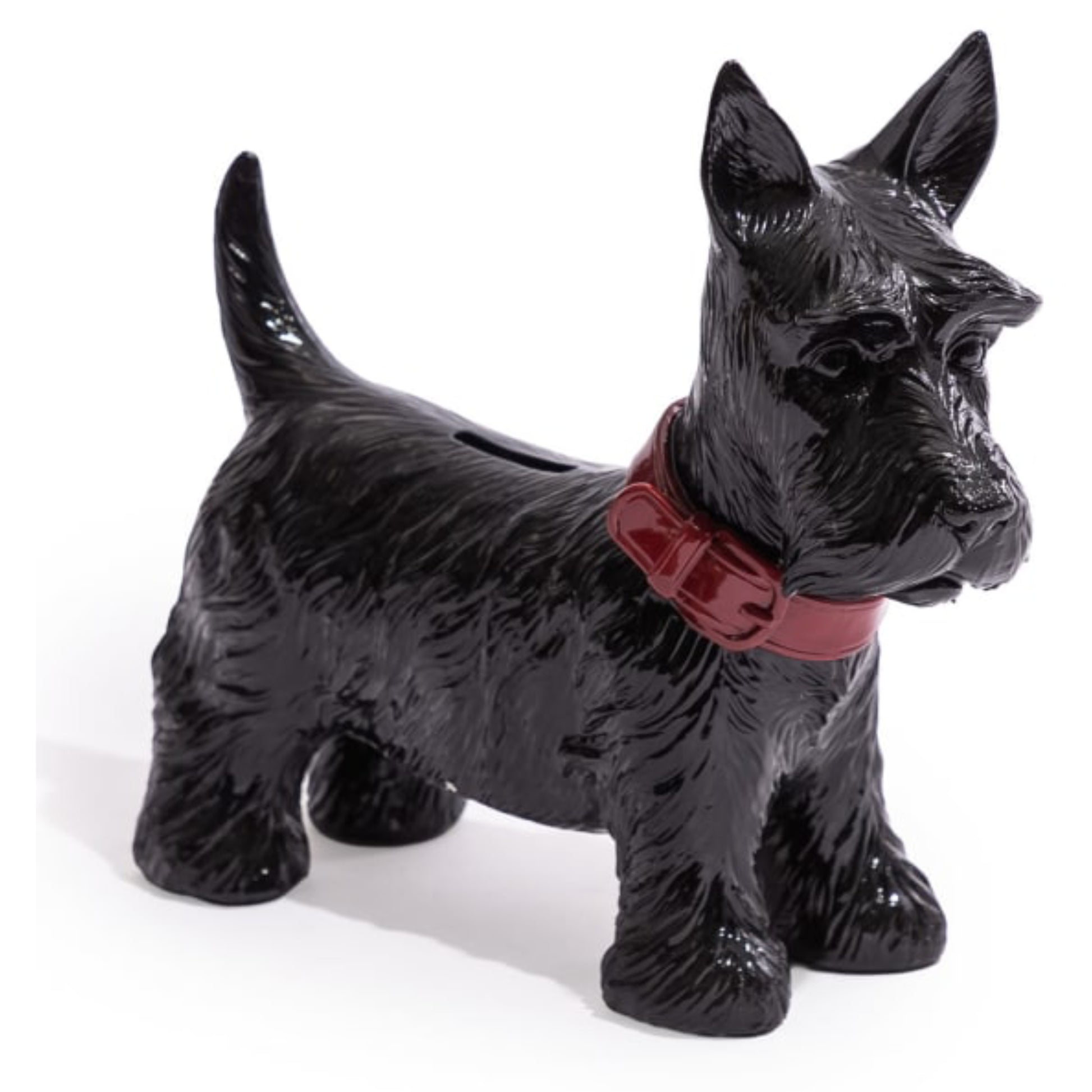 Black Scottish Terrier Dog Coin Bank 1