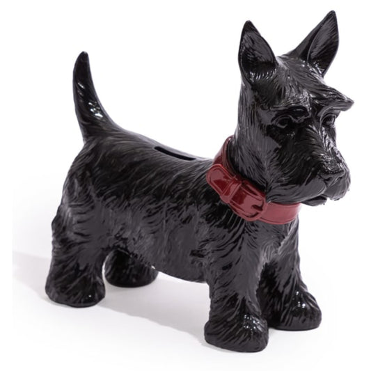 Black Scottish Terrier Dog Coin Bank 1