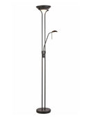 Black Up Light Floor Lamp with Reading Light 5