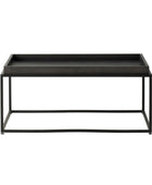 Black Wooden Tray Topped Mid-Century inspired Coffee Table 1