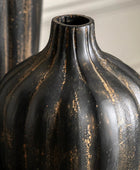 Black Aged Patina Vase Set 66