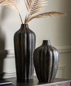 Black Aged Patina Vase Set 55