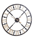 Black And Gold Cut Out Wall Clock