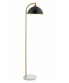 Black & Brass Mable Base Dome Floor Lamp 4