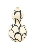 Black & Cream Curvaceous Vase 4