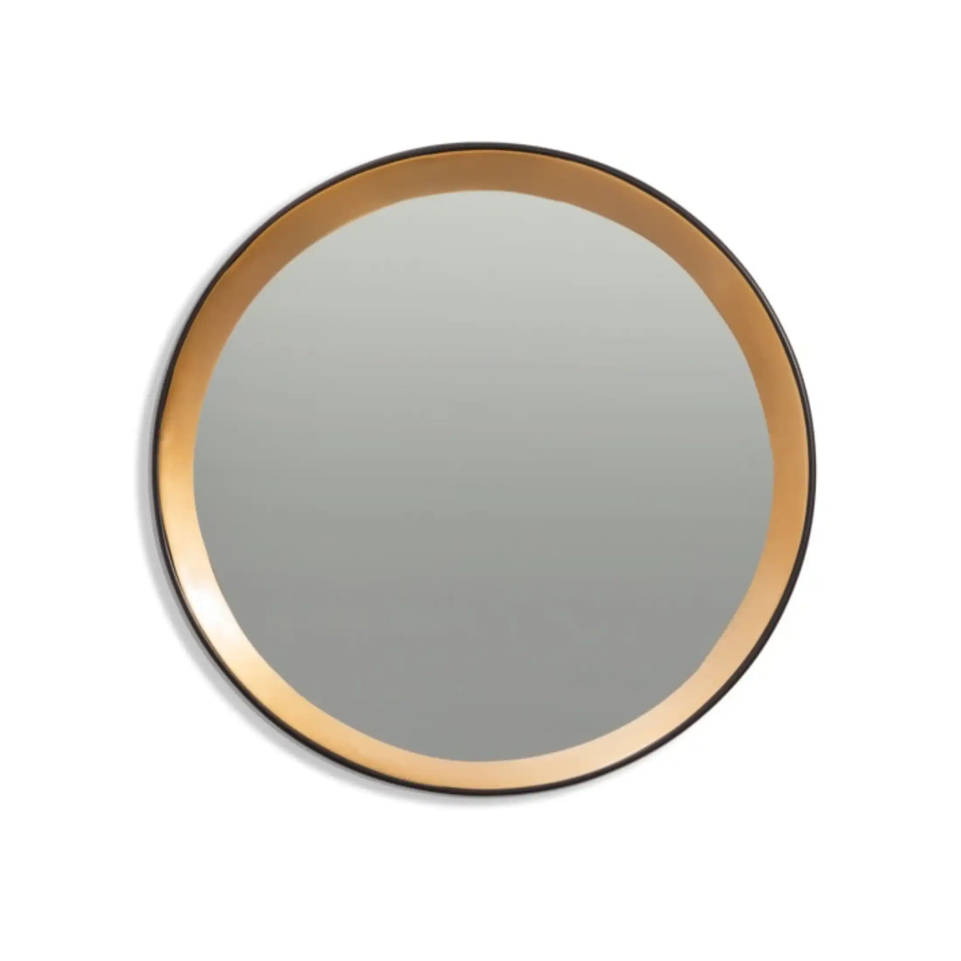 Black & Gold Deep Frame Wall Mirror 1