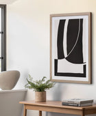 Black & White Abstract Framed Print