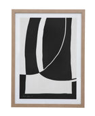 Black & White Abstract Framed Print 1