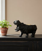 Black and Gold Hippo Bowl