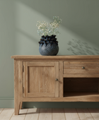 Blue Ceramic Coral Plant Pot