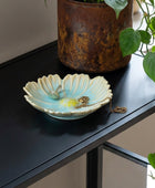Blue Ceramic Flower Trinket Dish