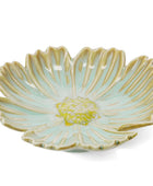 Blue Ceramic Flower Trinket Dish 2