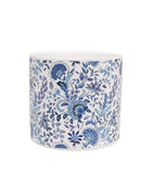 Blue Flower Pattern Ceramic Plant Pot - The Farthing