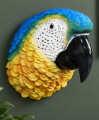 Blue Macaw Parrot Head Wall Decoration
