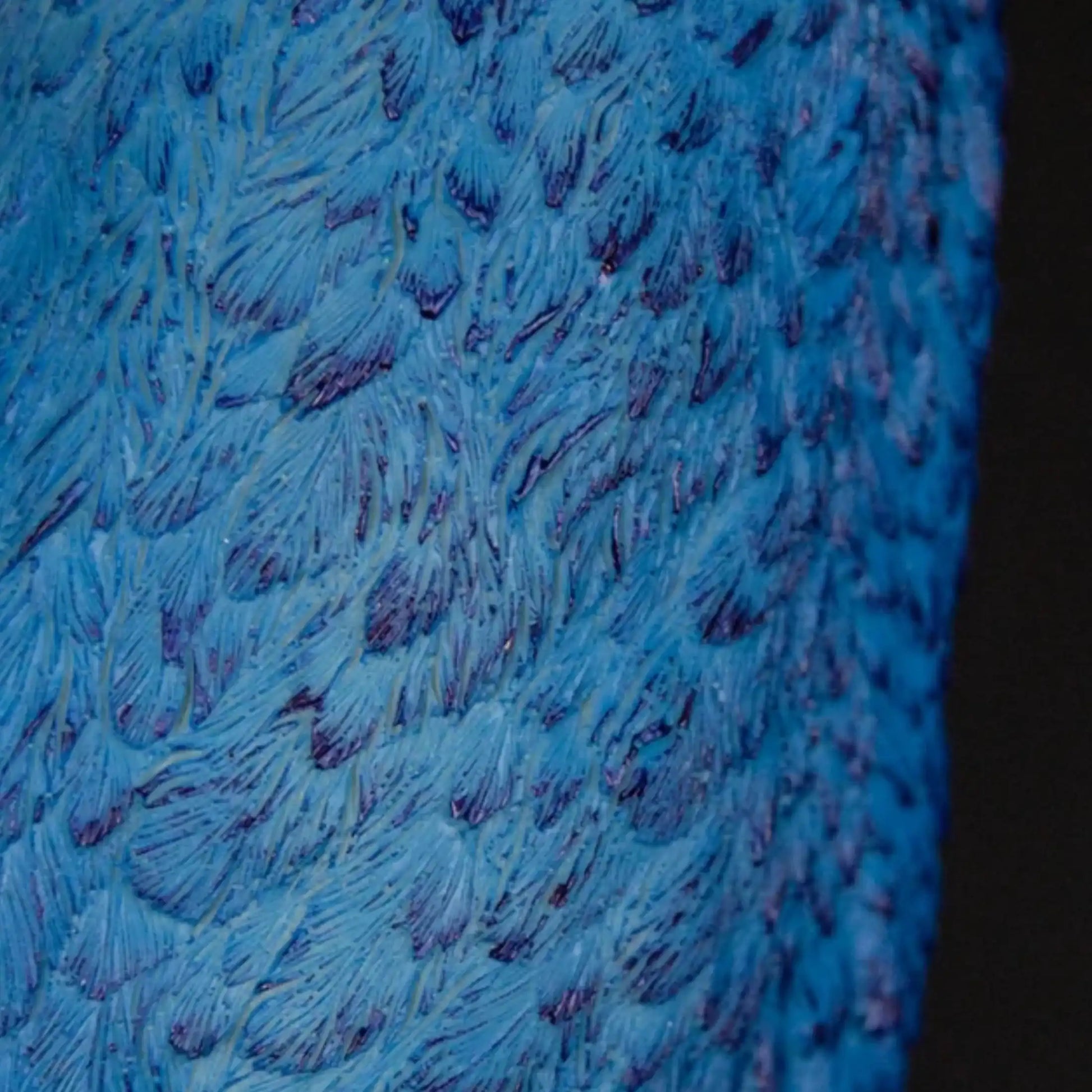 Blue Peacock Head Wall Decoration 