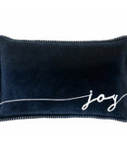 Blue Velvet Joy Festive Cushion 3