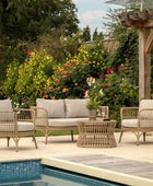 Boho inspired Woven PE Rattan Outdoor Lounge Set 5