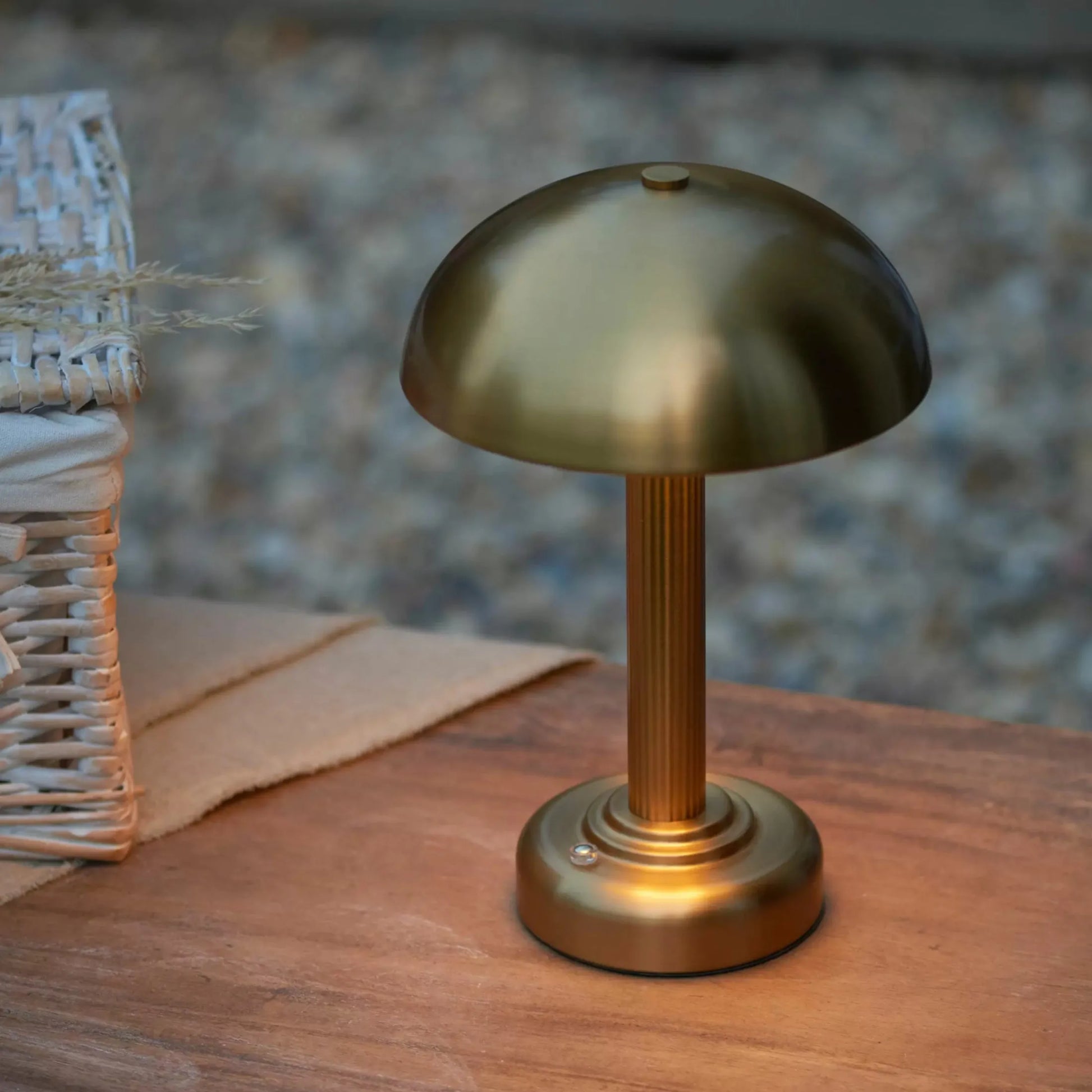 Brass Dome Portable Table Lamp 6