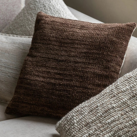 Brown Chenille Fabric Cushion