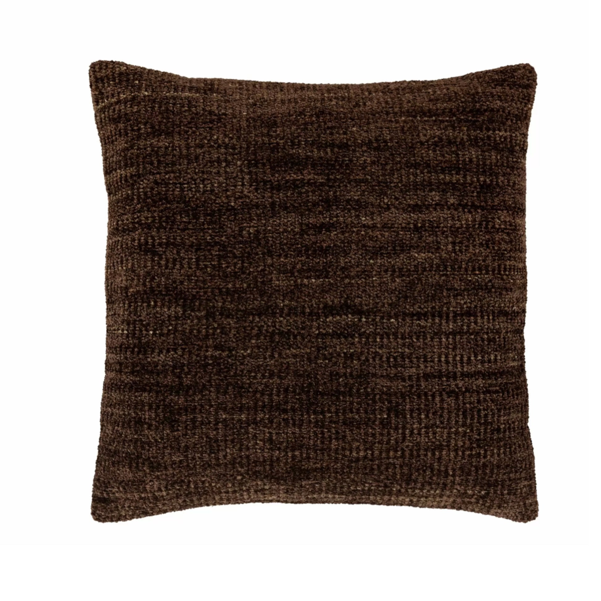 Brown Chenille Fabric Cushion 1